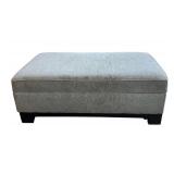 LR - Jonathan Louis Light Sage Green Storage Ottoman