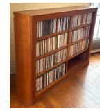 LR - Wooden CD Shelf with Collection of CD's