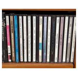 LR - Wooden CD Shelf with Collection of CD's