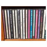 LR - Wooden CD Shelf with Collection of CD's