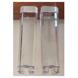 K - Two Lenox Crystal Candleholders