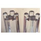 K - Two Lenox Crystal Candleholders