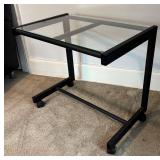 U - Glass Top Keyboard Cart / Glass Top Office Table