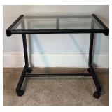 U - Glass Top Keyboard Cart / Glass Top Office Table