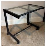 U - Glass Top Keyboard Cart / Glass Top Office Table