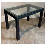 U - Steel Glass-Top Table