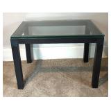 U - Steel Glass-Top Table