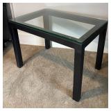 U - Steel Glass-Top Table