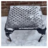 O - Wrought Iron Patio Accent Table