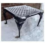 O - Wrought Iron Patio Accent Table
