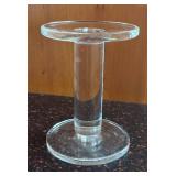 K - Four Pottery Barn Glass Candleholders