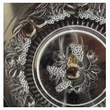 K - Ten Vintage Westmoreland Glass Della Robbia Pattern Clear Pressed Glass Plates