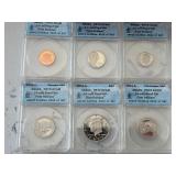 2011-S 14 Coin Proof Set First Release ANACS PR70 Deep Cameo