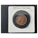 1838 Coronet Head Cent Uncirculated