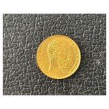 1865 Gold Peso Mexican Emperor Maximilian