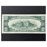 1963 A Green Seal $10 Dollar Federal Reserve Note Uncirculated