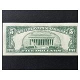 1963 A Green Seal $5 Dollar Federal Reserve Note Uncirculated
