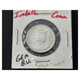 1893 Isabella Commemorative Silver Quarter Gem BU RARE Only 24,214 Minted