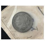 1869 Three Cent Nickel