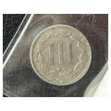 1869 Three Cent Nickel