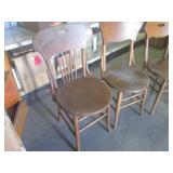 (RMC) 3 Vintage Wood Chairs...