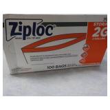 Ziploc 100 bags 2 Gallon size... Ziploc 100 bags 2 Gallon size...