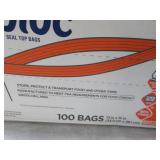 Ziploc 100 bags 2 Gallon size... Ziploc 100 bags 2 Gallon size...