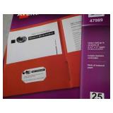 Avery 50 Two Pocket Folders... Avery 50 Two Pocket Folders...