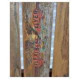 Explorer Wooden Sled with Metal Runners - Vintage Toboggan Explorer Wooden Sled with Metal Runners - Vintage Toboggan