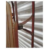 Explorer Wooden Sled with Metal Runners - Vintage Toboggan Explorer Wooden Sled with Metal Runners - Vintage Toboggan