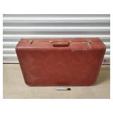 Sears Attache Case - Vintage Burgundy Leatherette with Brass Hardware Sears Attache Case - Vintage Burgundy Leatherette with Brass Hardware