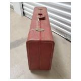 Sears Attache Case - Vintage Burgundy Leatherette with Brass Hardware Sears Attache Case - Vintage Burgundy Leatherette with Brass Hardware