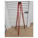 Survey Tripod - Orange Metal with 1/4-20 Mount and Ground Spikes Survey Tripod - Orange Metal with 1/4-20 Mount and Ground Spikes