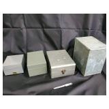 Galvanized Steel Storage Boxes (Lot of 4) Galvanized Steel Storage Boxes (Lot of 4)