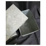 Galvanized Steel Storage Boxes (Lot of 4) Galvanized Steel Storage Boxes (Lot of 4)