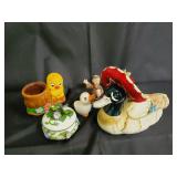 Ceramic Duck Figurines (Lot of 8) - Decorative Bird & Floral Accessories Ceramic Duck Figurines (Lot of 8) - Decorative Bird & Floral Accessories