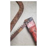 Frame Saw & Hacksaw - Vintage Rusty Tools Lot Frame Saw & Hacksaw - Vintage Rusty Tools Lot