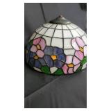 Floral Mosaic Stained- Lamp Shade - Dome Pattern Floral Mosaic Stained- Lamp Shade - Dome Pattern