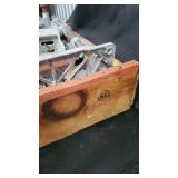 Fruit Press - Vintage Hand-Crank in Wooden Crate (California Quality Fruits Box) Fruit Press - Vintage Hand-Crank in Wooden Crate (California Quality Fruits Box)