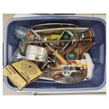 Assorted Kitchen Tools & Gadgets in Blue Tote Assorted Kitchen Tools & Gadgets in Blue Tote
