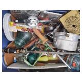 Assorted Kitchen Tools & Gadgets in Blue Tote Assorted Kitchen Tools & Gadgets in Blue Tote