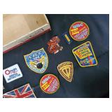 Dutch Masters Cigars Box with Vintage Patch Collection - ABC Triplicate Club, WIBC, Union Jack Dutch Masters Cigars Box with Vintage Patch Collection - ABC Triplicate Club, WIBC, Union Jack
