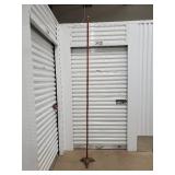 Vintage Cast-Iron Flag Stand - Copper Column & Ball Finial Vintage Cast-Iron Flag Stand - Copper Column & Ball Finial