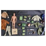 Vintage G.I. Joe Action Figure Lot with Army Manual, Gear & Clothing Vintage G.I. Joe Action Figure Lot with Army Manual, Gear & Clothing