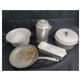 Green Pan Wear-Ever Aluminum Cookware Set No. 1294 - USA Made Vintage Pots & Pans Green Pan Wear-Ever Aluminum Cookware Set No. 1294 - USA Made Vintage Pots & Pans