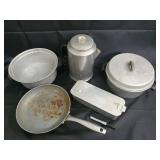 Green Pan Wear-Ever Aluminum Cookware Set No. 1294 - USA Made Vintage Pots & Pans Green Pan Wear-Ever Aluminum Cookware Set No. 1294 - USA Made Vintage Pots & Pans
