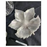 Silver-Tone Wire Topiary Stands, Floral-Engraved Round Plate & Leaf Dish (Lot of 4) Silver-Tone Wire Topiary Stands, Floral-Engraved Round Plate & Leaf Dish (Lot of 4)