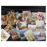 Assorted Vintage Postcards - Landscapes, Florals & People Assorted Vintage Postcards - Landscapes, Florals & People