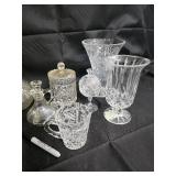 Crystal Glassware Collection - Candlesticks, Decanters, Vases & More Crystal Glassware Collection - Candlesticks, Decanters, Vases & More