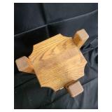 Oak Wood Plant Stand - Four-Post Frame with Octagonal Shelf Oak Wood Plant Stand - Four-Post Frame with Octagonal Shelf